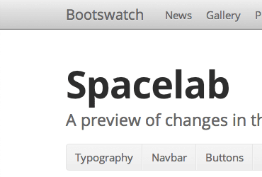Spacelab Bootswatch theme